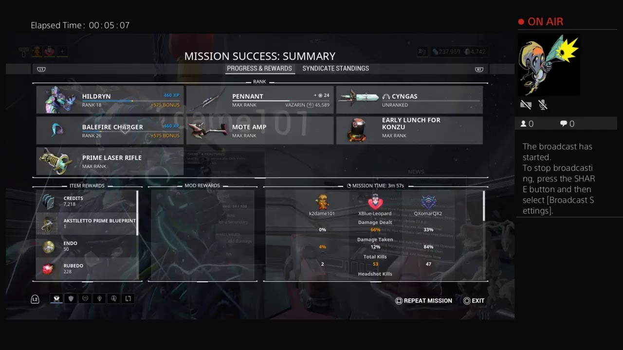 Warframe making plat ps4 k2dame101