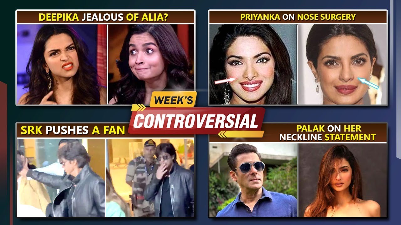 Deepika Jealous Of Alia?, SRK Pushes A Fan, Priyanka On Nose Surgery | Top 10 News