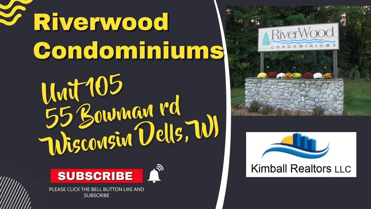 Condo for Sale 55 Bowman Rd. 105 Wisconsin Dells, WI. 53965 YouTube