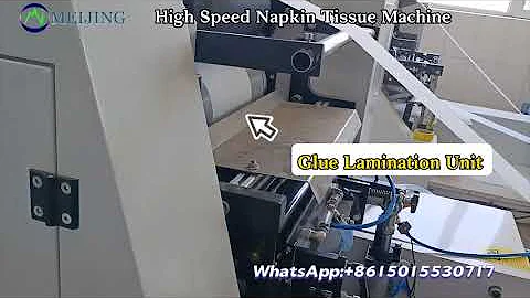 Meijing Machinery good napkin tissue machine/serviette paper machine with glue lamination