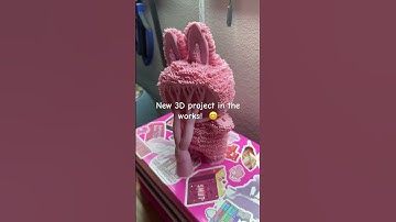 I’m so geeked out by this!  Can’t wait to show when it’s done!!  #labubu #3dprinting #bambulab