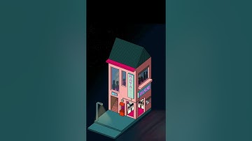 Video arcade & bar isometric animation loop