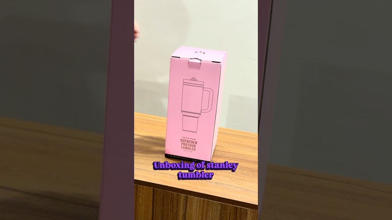Unboxing of stanley tumbler-sipper#shorts #viralshorts #trendingshorts #youtubeshorts #viral