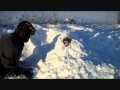 Steven and Chris bury alex in the field of snow!