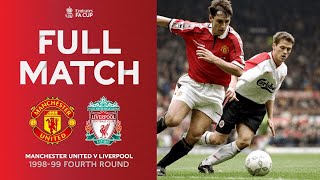 LIVE FULL MATCH | Manchester United v Liverpool | FA Cup Fourth Round 199899