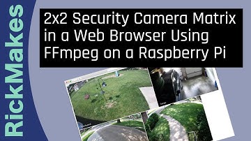 2x2 Security Camera Matrix in a Web Browser Using FFmpeg on a Raspberry Pi