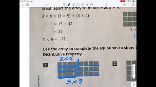 Distributive Property with Array