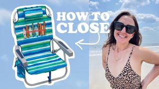 HOW TO CLOSE YOUR TOMMY BAHAMA BEACH CHAIR 🤪