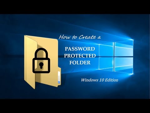 how to create password protected folder windows 10 how to create password protected folder windows 10