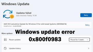 How to Fix Windows 11 Update KB5070311 Not Installing Install Error 0x800f0983