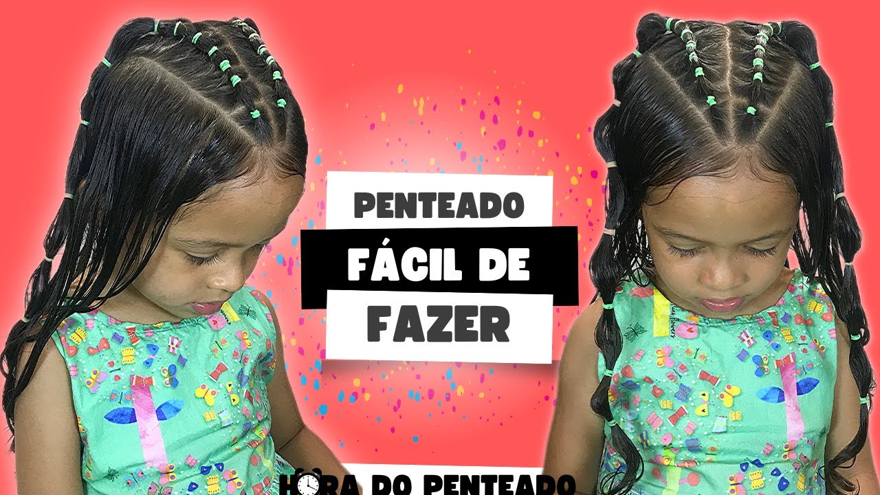 penteado facil e rapido para escola infantil｜Búsqueda de TikTok