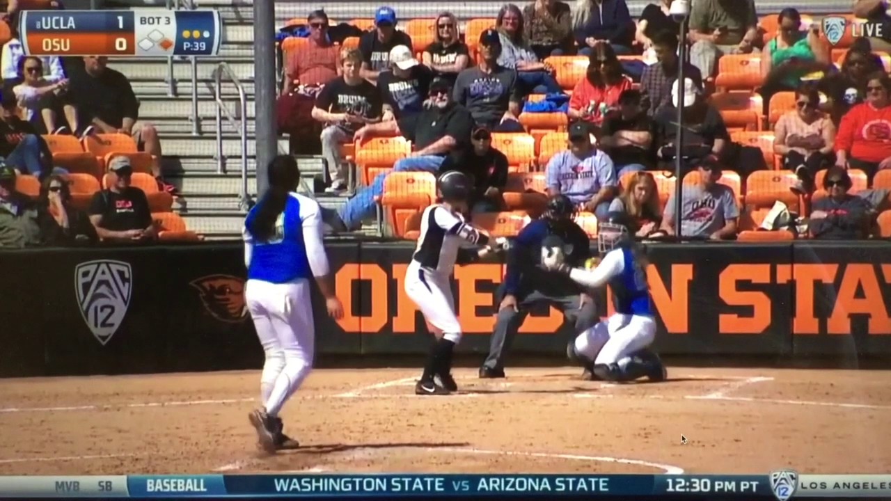 Paige Halstead UCLA Catcher Softball Throws Out Runners YouTube