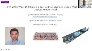 ECS PRiME 2020 - Daniel Niblett - Modelling Water Distribution in Fuel Cell Gas Channels using DPM