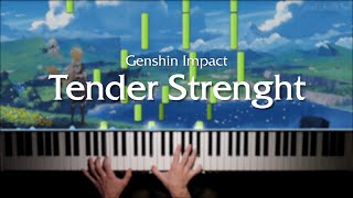 Genshin Impact Relaxing OST - Tender Strength | Piano Cover 🎹