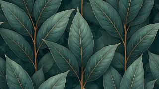 Lush Teal Leaf Foliage Loop 4K - Elegant Green Pattern | Free No Copyright