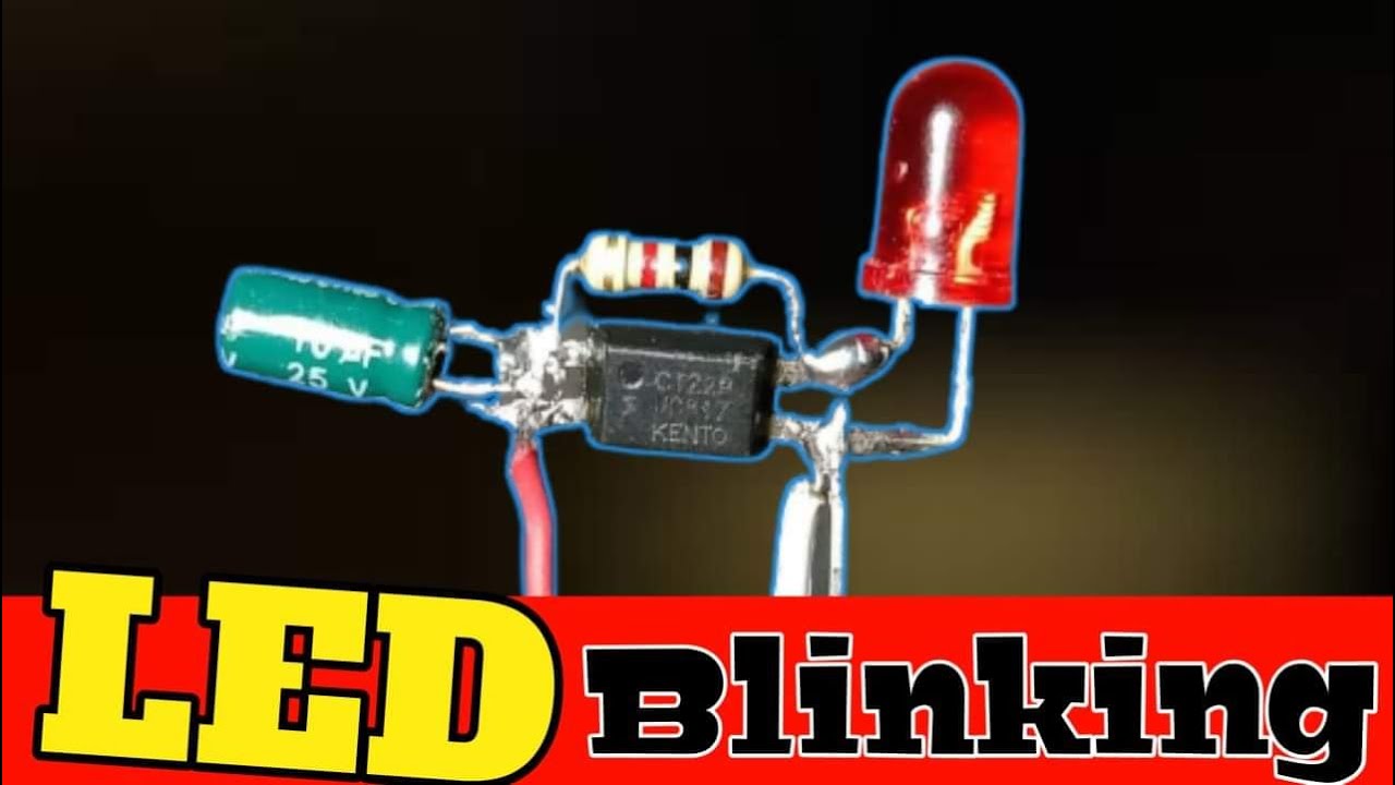 LED BLINKING CIRCUIT | how to make led blinking Project | Led flasher ...