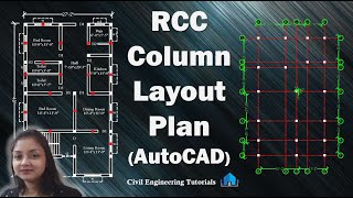 How to draw RCC Column Layout Plan in AutoCAD || Structural Drawing