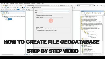 How to create a File Geodatabase, Feature Dataset and Feature Classes in ArcGIS Step by Step Video