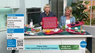 Improvements 2pack Nonslip Serving Trays
