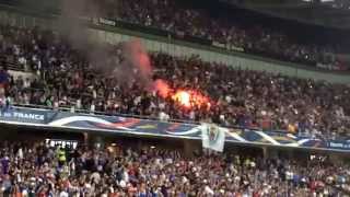 FRANCE - PARAGUAY A NICE  : ambiance entrée des joueurs !