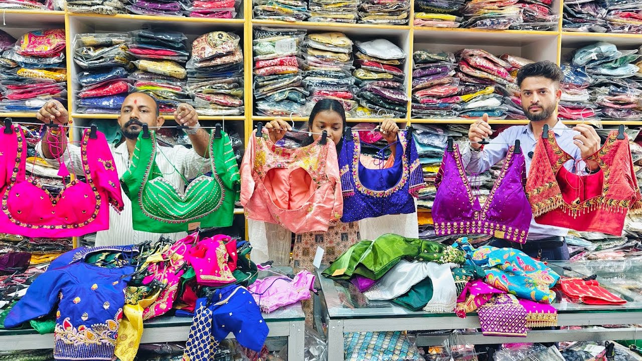 48Rs/-Chickpet Wholesale Maggam Work Readymade Blouses/Single Courier AVL/Designer Boutique Blouses