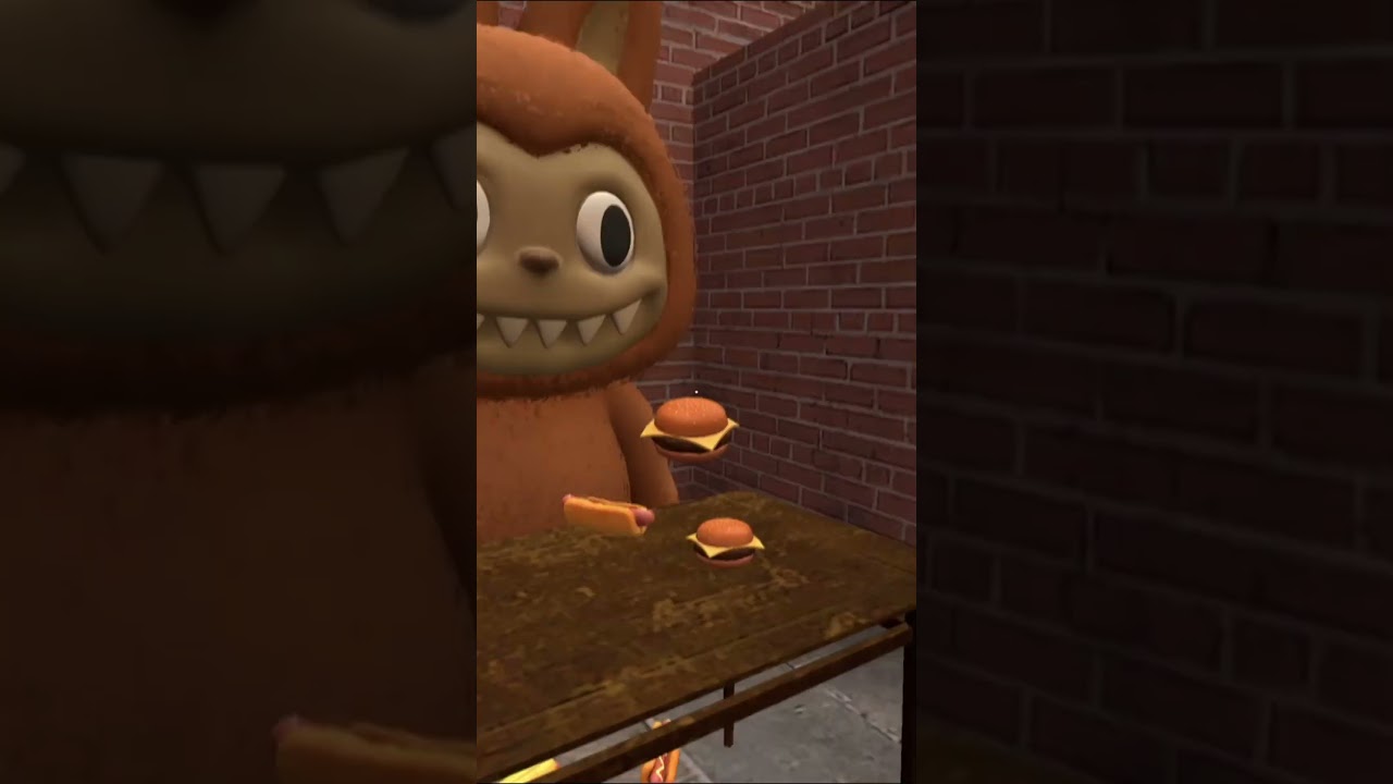 Labubu Hot Dog Burger in Maze 