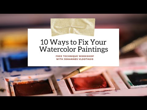 Paint Along Techniques | 10 Ways to Fix Your Watercolor Paintings