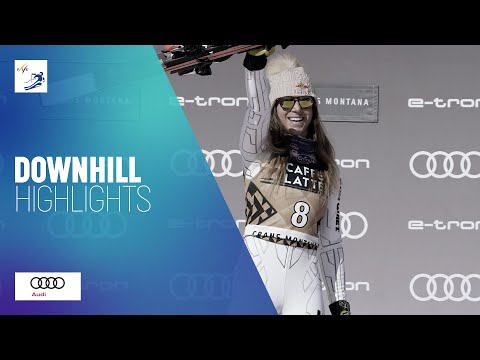 Ester Ledecka (CZE) | Winner | Women's Downhill Highlights | Crans Montana | FIS Alpine