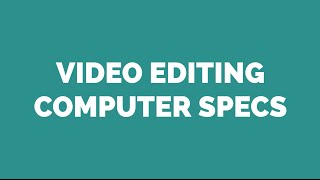 In this video, i respond to a student's question about the best
computer specs for video editors. currently (as of late 2016), i7
processor, 32 gb or ram, an...