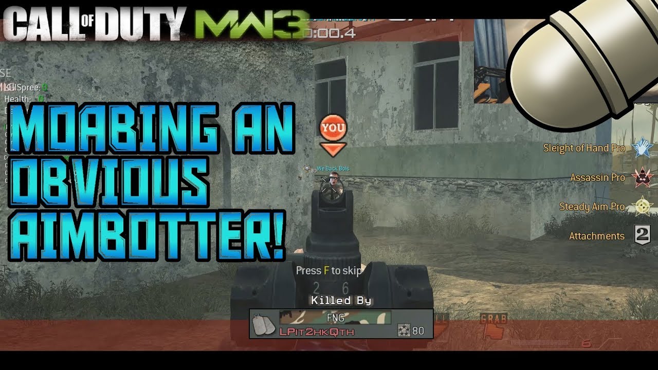 I DEMOLISHED A CHEATER! - MOAB VS AN AIMBOTTER?
