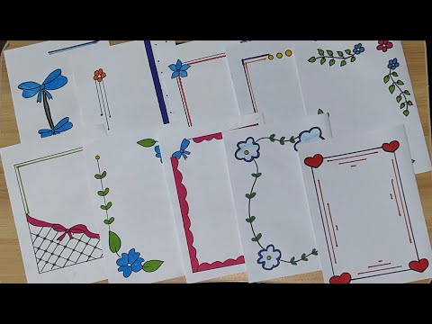 مطويات خرافيه للمدرسه سهله جدا وجميله وسريعه     