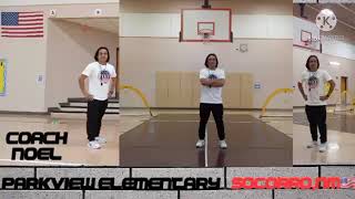Virtual PE Lesson 26 for 2nd & 3rd Grade #pvlittlewarriorscoachnoel