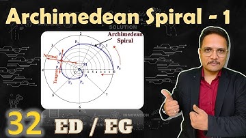 1 - Archimedean Spiral | Normal and tangent to Archimedean Spiral | Engineering Curves