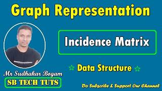 Incidence Matrix Graph Representation | Graph Representation | Data Structures