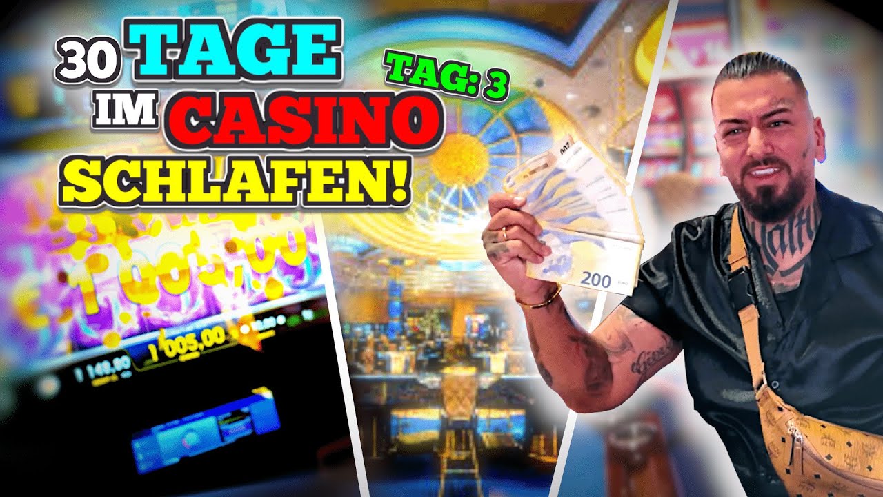 30 Tage im CASINO schlafen!🎰– Tag 3: SLOTS die KEINER SPIELT!🤢 #VLOG