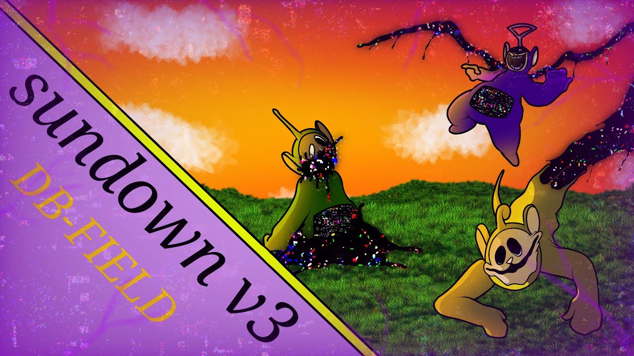 Sundown v3 DB-FIELD // pibby // concept // fnf broken strings // hours teletubies.