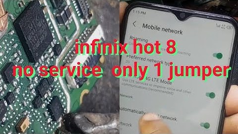infinix hot 8 no service only one jumper 100% solution #technology