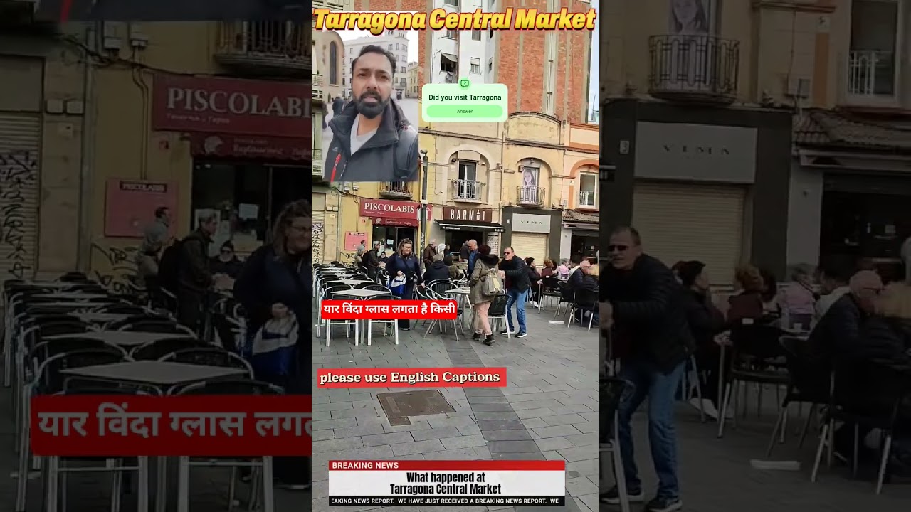TARRAGONA, Spain 4k virtual walk // Central Market Tarragona