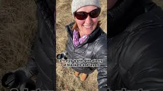 Staying Warm in my RV While Freezing Outside  #rvnomad #fulltimerv  #rvliving #shorts