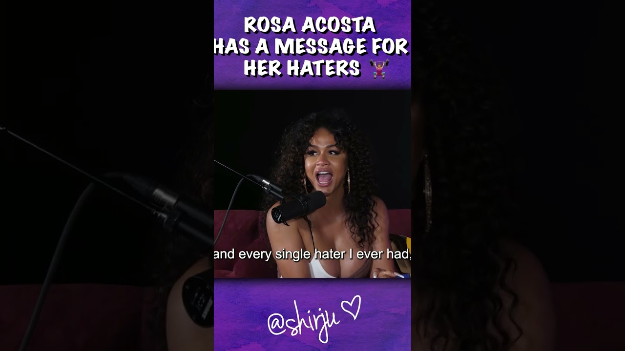 Rosa Acosta is hilarious 😂 