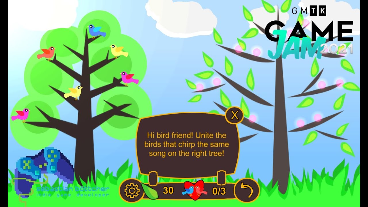 Chirp Together | My submission GMTK Jam 2021| Trailer