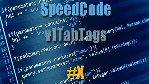 SpeedCode  vITabTags - Tags de grupos no TAB!