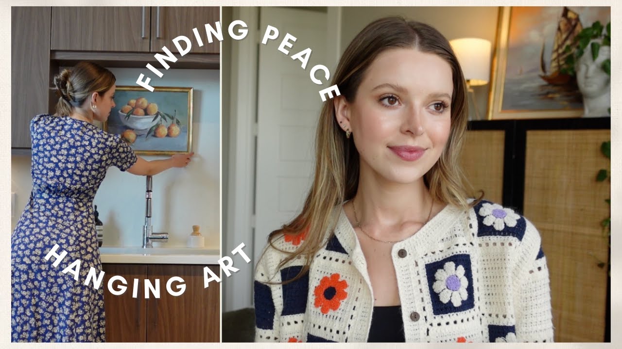 VLOG: finding real peace + confidence, hanging a gallery wall, more organizing!
