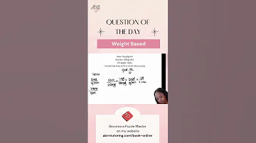 Weight Based Breakdown 