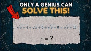 Isolate One Radical. Square Three Times. Terms Cancel. | Math Olympiad