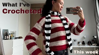 A super stripey crochet vlog