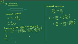 [L26] Beam Theory – 6: Buckling – 1
