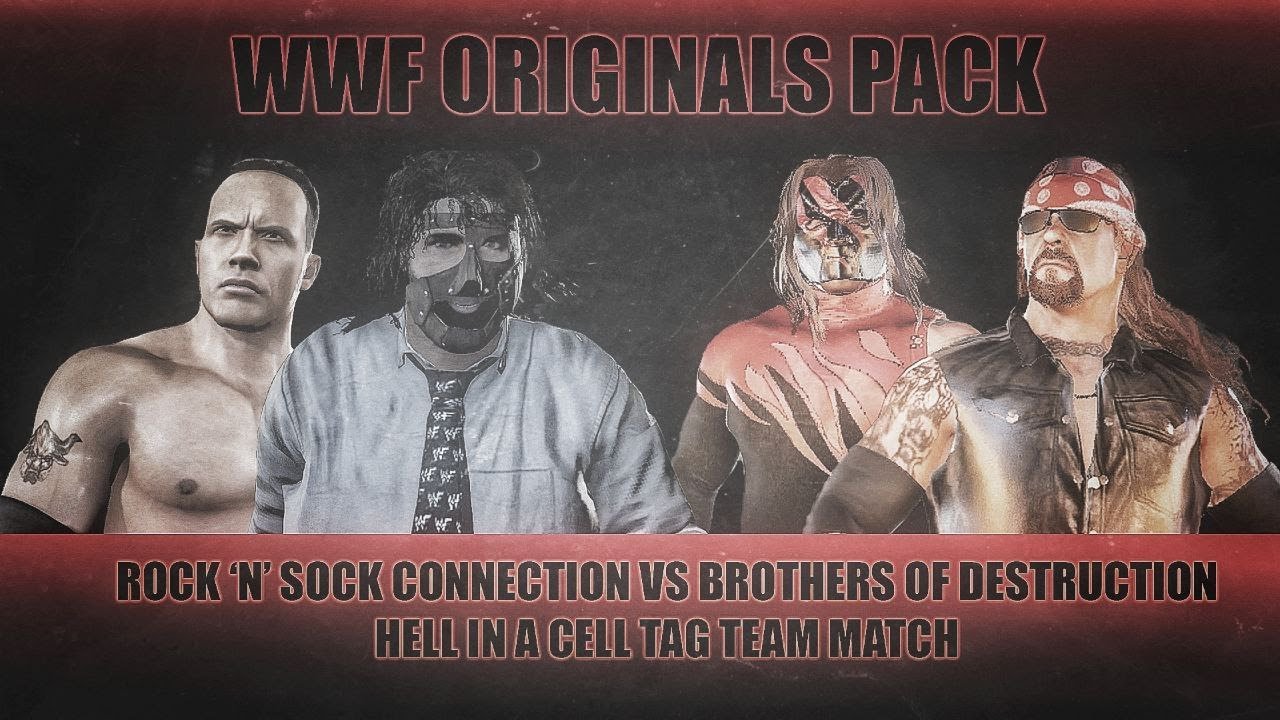 WWE 2K22 WWF ORIGINALS PACK THE ROCK 'N' SOCK CONNECTION VS THE