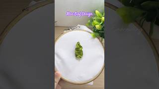 New Leaf Design For Ribbon Embroidery Craft