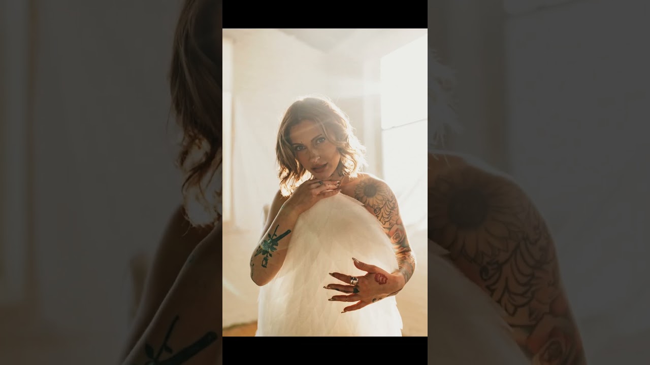 Brit being an angel in the studio. 